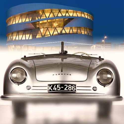 Abbildung für Mercedes-Benz und Porsche Museum, Motorworld und V8 Hotel in einem Arrangement.